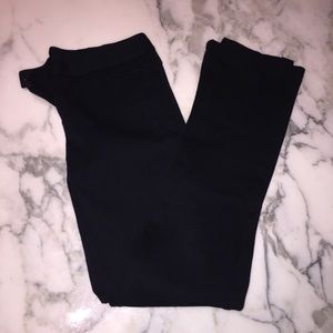 Theory Black Ponte Knit Skinny Pants 0